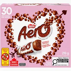 Aero Milk Chocolate 30 Mini Bars (219g)