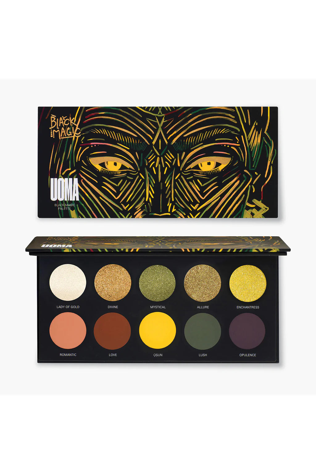 UOMA Black Magic Color Eyeshadow Palette 10g