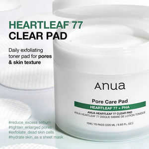 ANUA Heartleaf 77 Clear Pad 160ml
