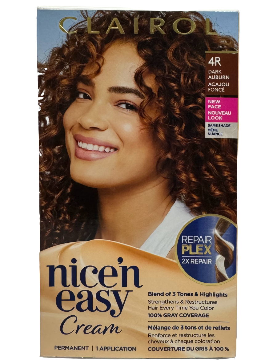 Clairol Nice'n Easy Cream Repair Plex Hair Colour, 4R Dark Auburn