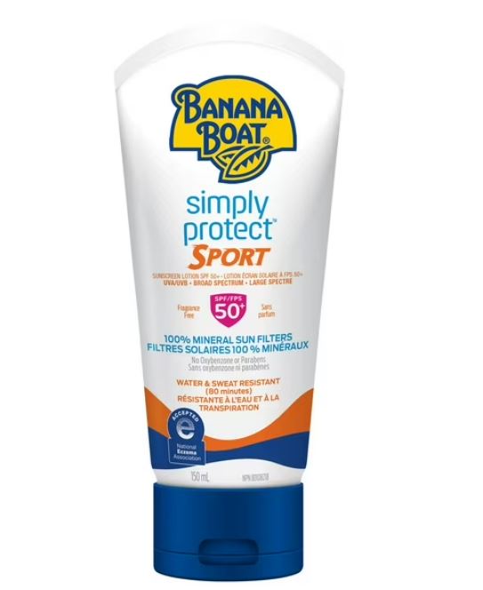 Banana Boat Simply Protect Sport 50+SPF 150ml Lotion