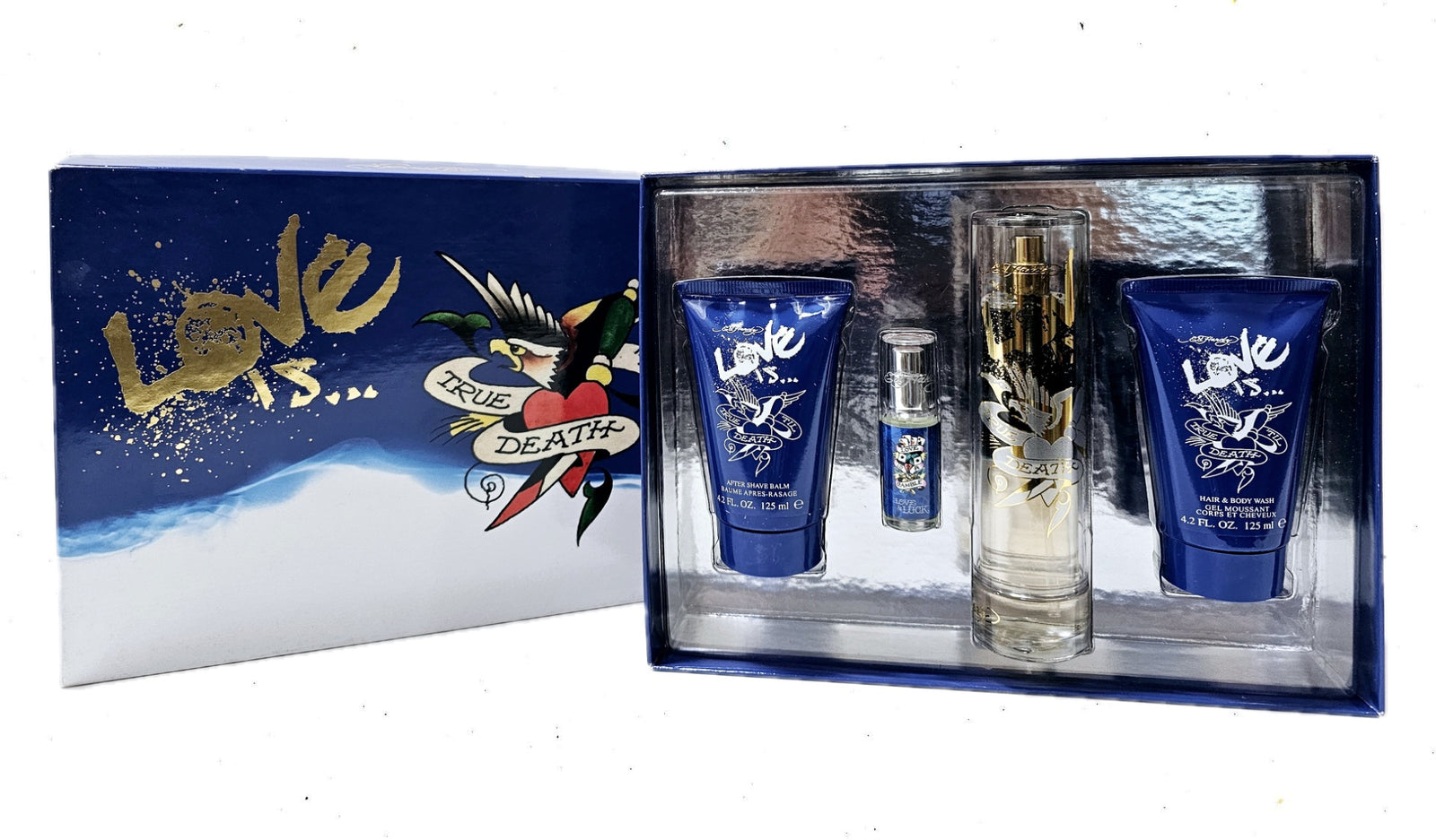 Ed Hardy Love Is True 'Til Death 4pc Set 100ml Edt Men