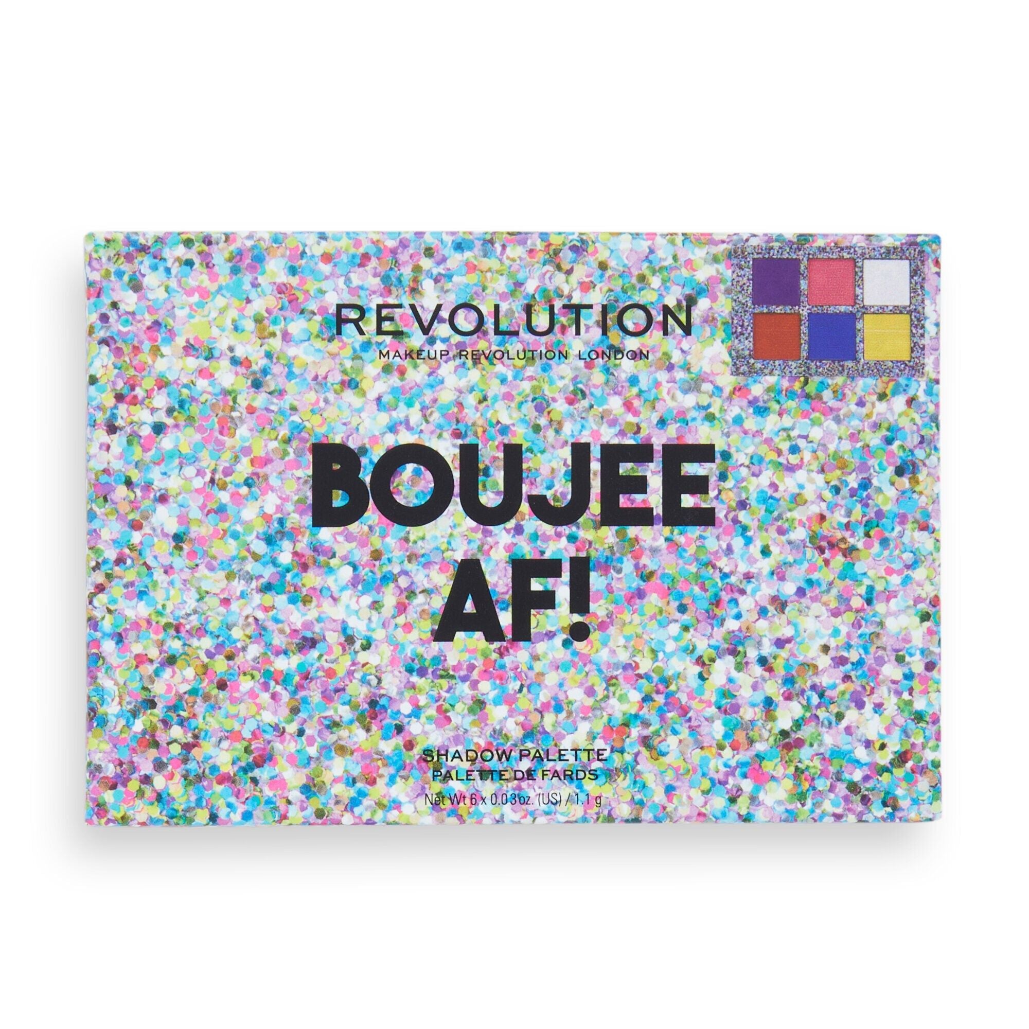 Revolution Boujee Af! Eye Shadow Palette 6 x 0.03oz