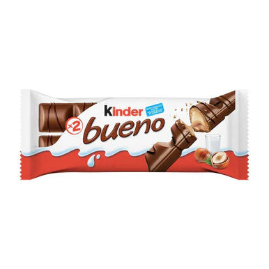 Kinder Bueno Milk Chocolate Covered Wafers 43g
