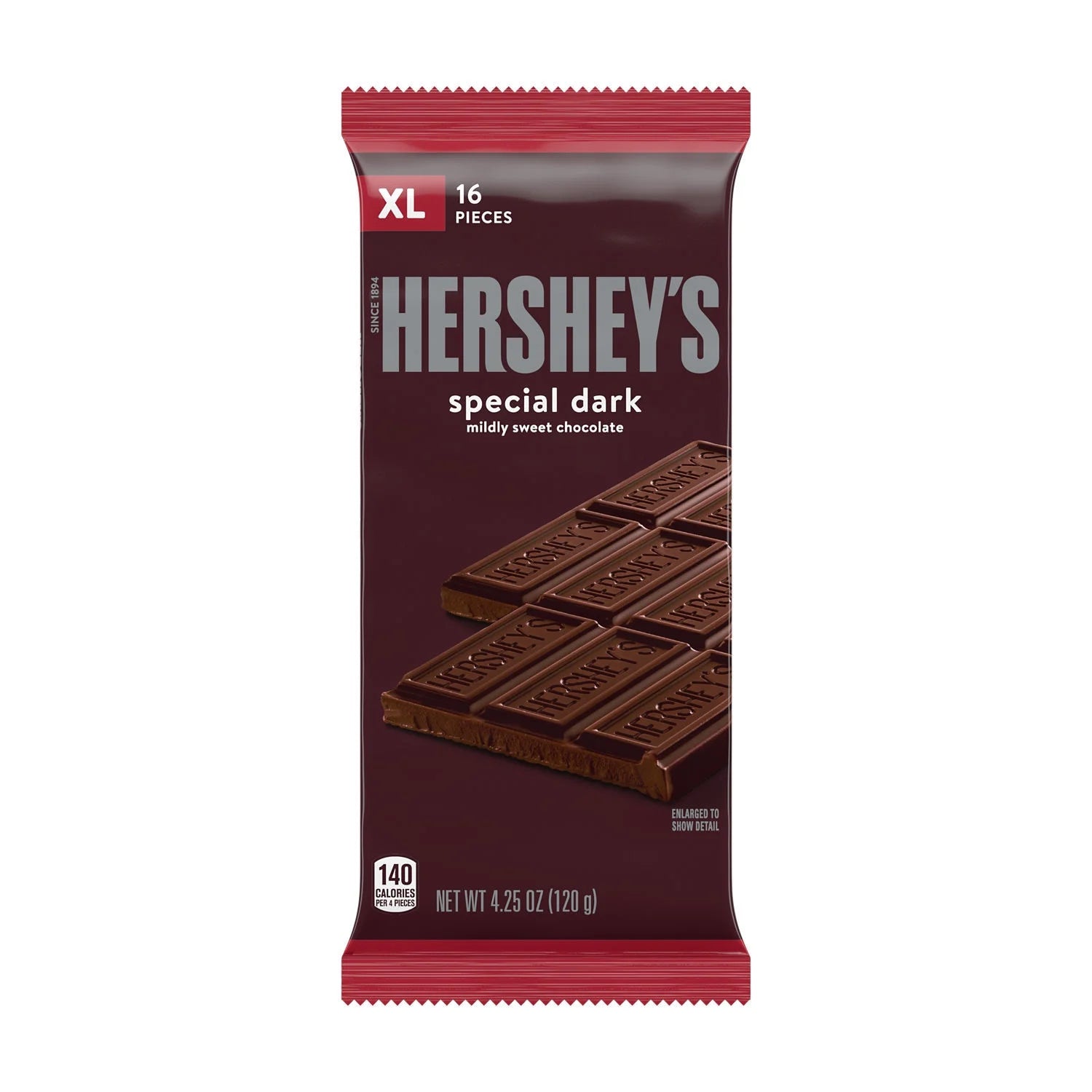 Hershey’s Special Dark Mildly Sweet Chocolate XL 120g (16 pieces)