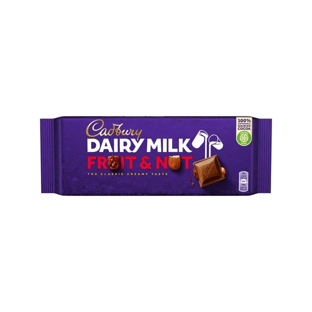 Cadbury Dairy Milk Fruit & Nut Bar 180g