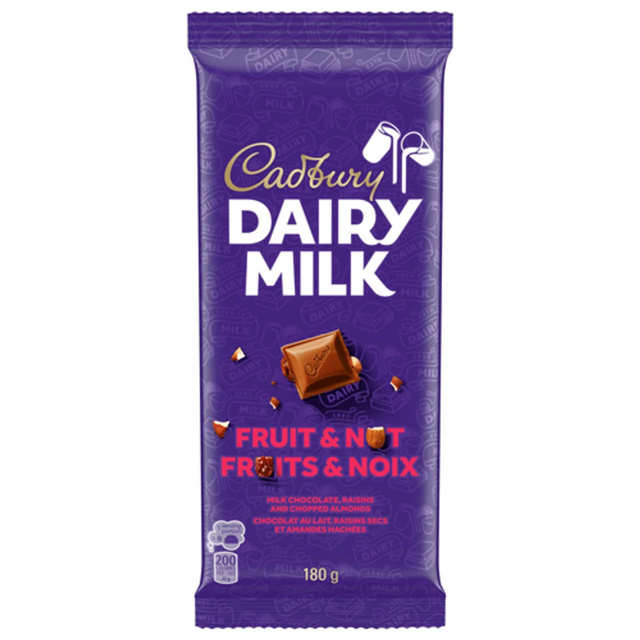 Cadbury Dairy Milk Fruit & Nut Bar 180g