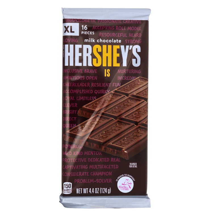 Hershey’s Milk Chocolate XL 124g (16 pieces)