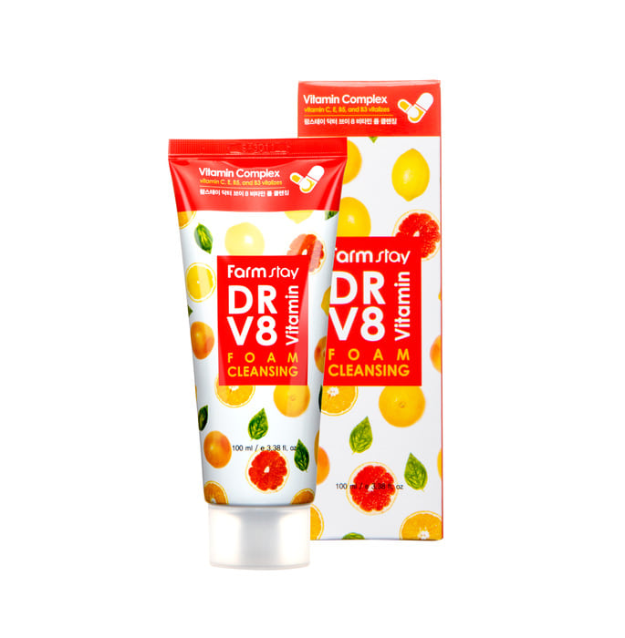 Farmstay Dr-V8 Vitamin Foam Cleansing