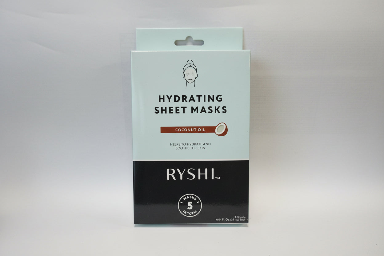 RYSHI Hydrating Sheet Masks Coconut Oil - 5 Mask