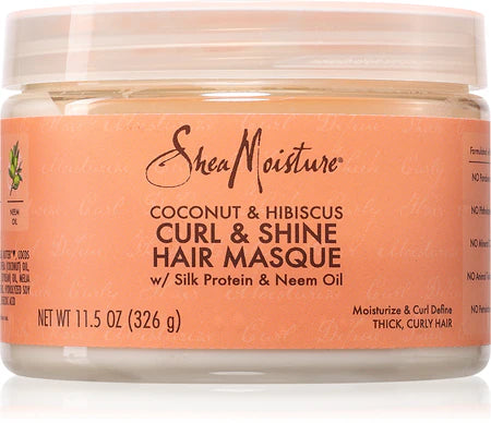Shea Moisture Coconut & Hibiscus, Curl & Shine Hair Masque 326g