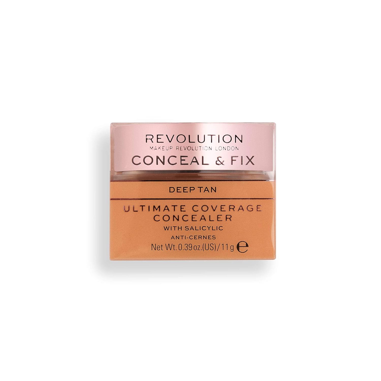 Revolution Ultimate Coverage Concealer with Salicylic 11g - Deep Tan