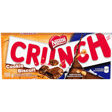 Nestle Crunch Cookie Biscuit Milk Chocolate 100g