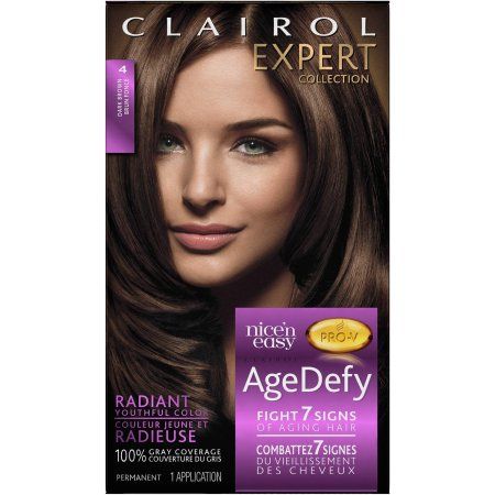 Clairol Age Defy 4 Dark Brown Permanent Hair Color (1 Application)