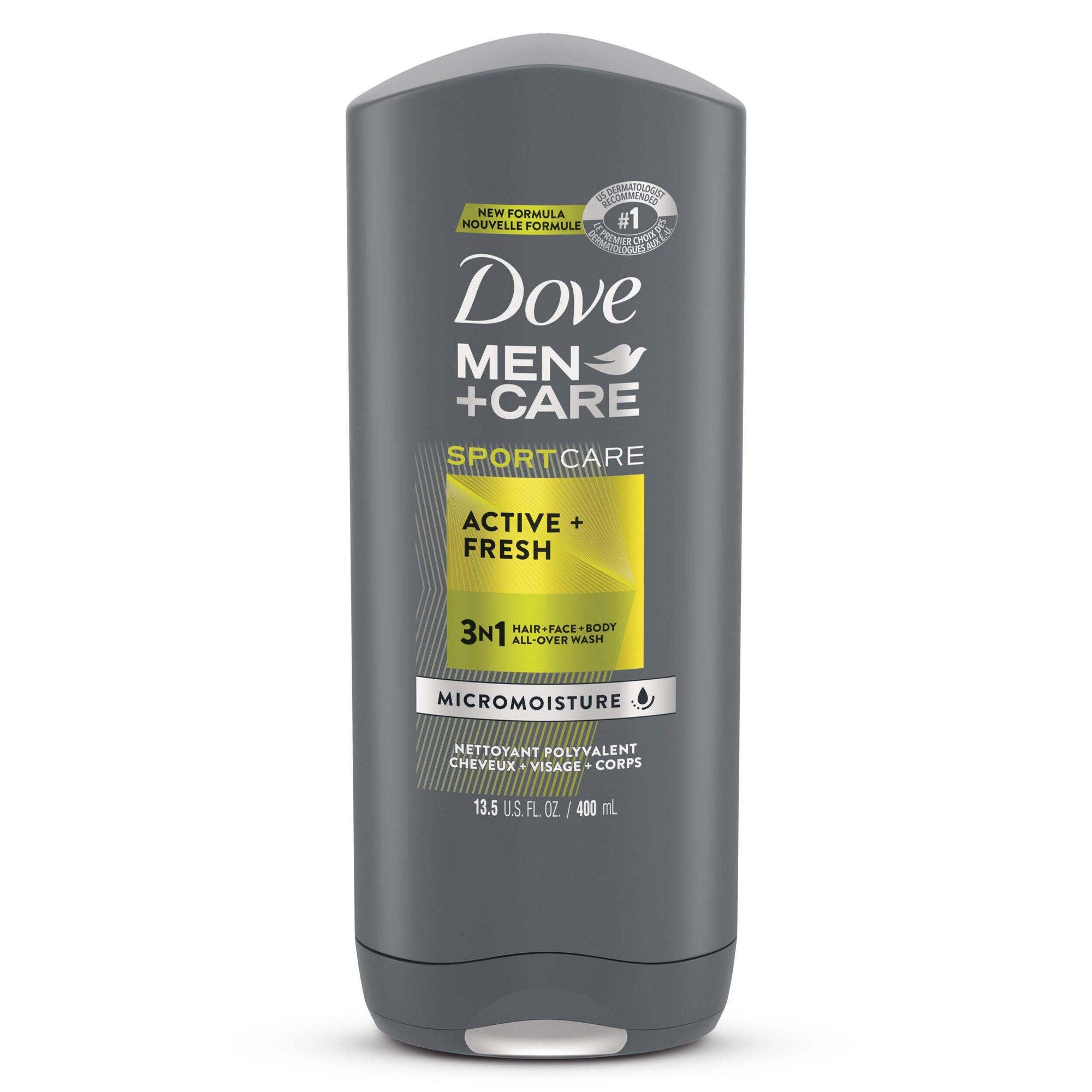 Dove Men Care Sport Care Active + Fresh 3 in 1 All-Over Wash 400ml