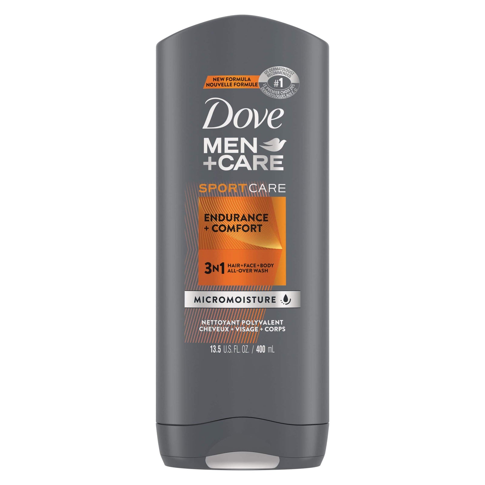 Dove Men Care Sport Care Endurance + Comfort Hair + Face + Body Wash 400ml