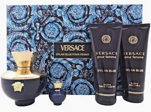 Versace Dylan Blue 4pc Set 100ml Edp Women