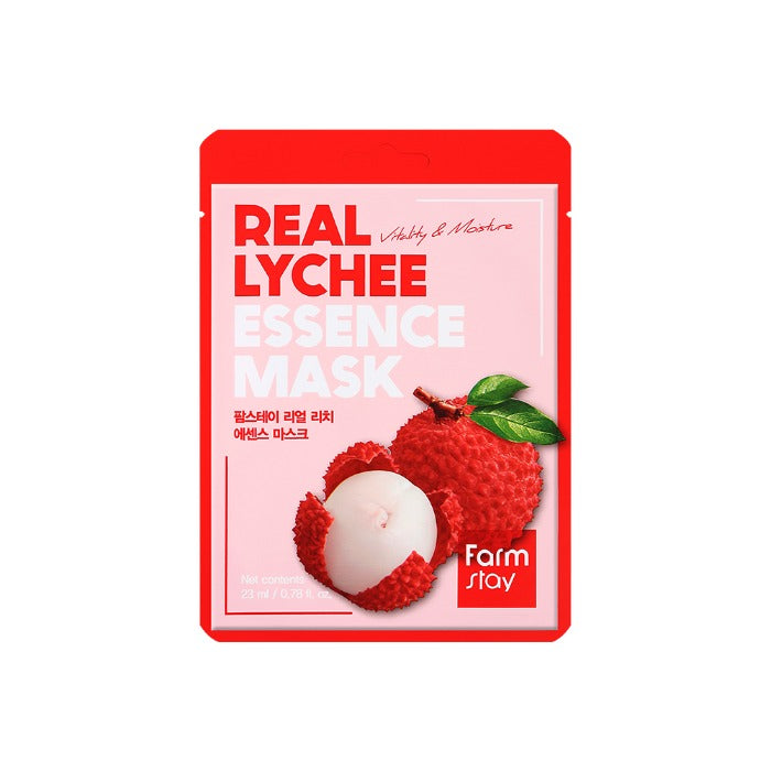 Farmstay Real Lychee Essence Mask (1 pc)