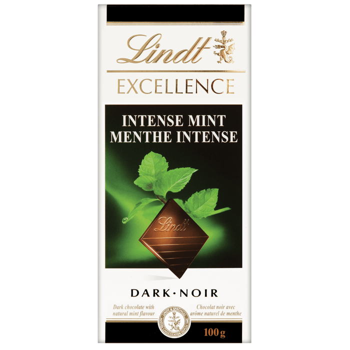 Lindt Excellence Intense Mint Dark Chocolate Bar 100g