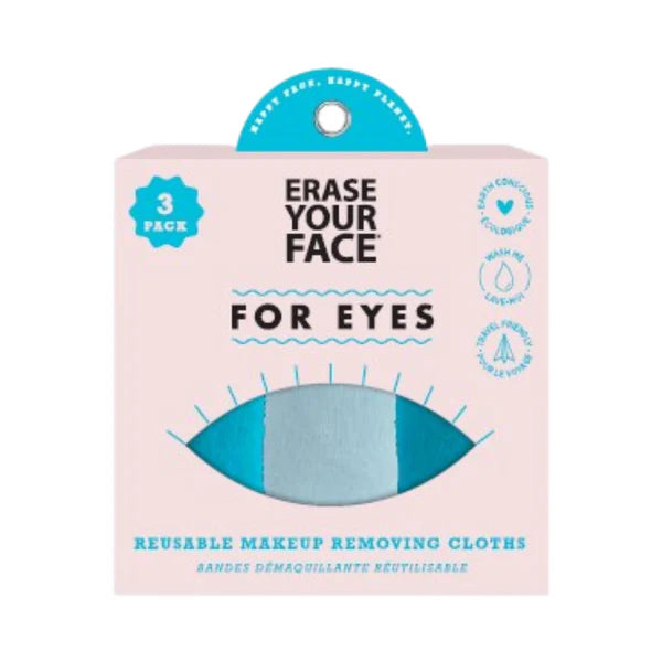 Erase Your Face Reusable Makeup Removing Cloths for Eyes (3 Cloths)