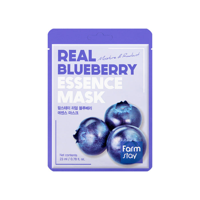 Farmstay Real Blueberry Essence Mask (1 pc)