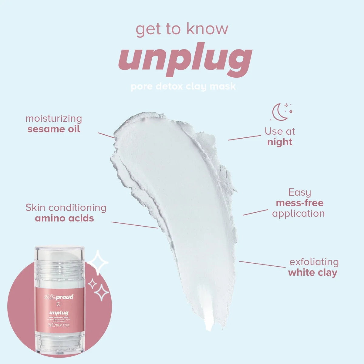 Lottie Skin Proud Unplug Pore Detox Clay Mask