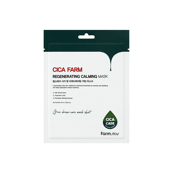 Farmstay Cica Farm Regenerating Calming Mask - Acne control (1 pc)
