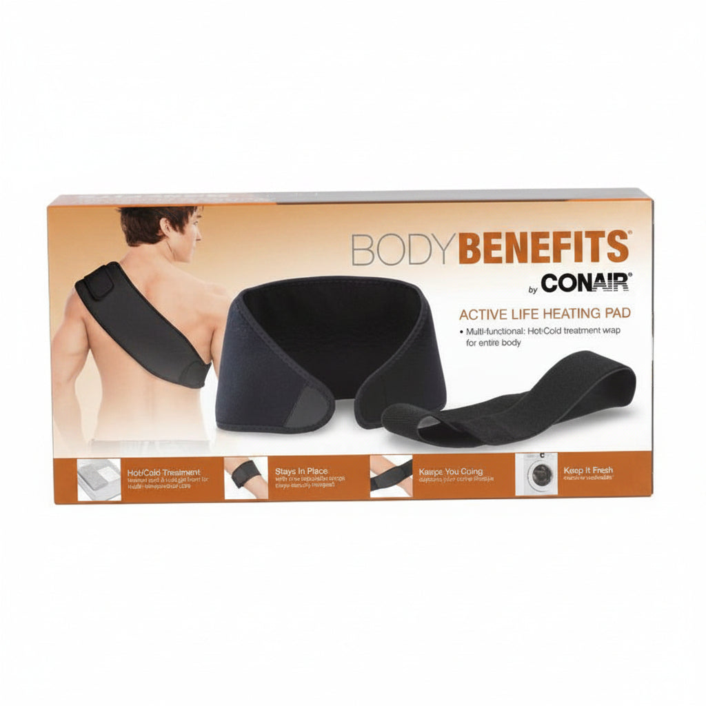 Conair Body Benefits Active Life Heating Pad – Hot/Cold Treatment Wrap