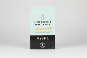 RYSHI Invigorating Sheet Masks Ginger Root Extract 5 Mask