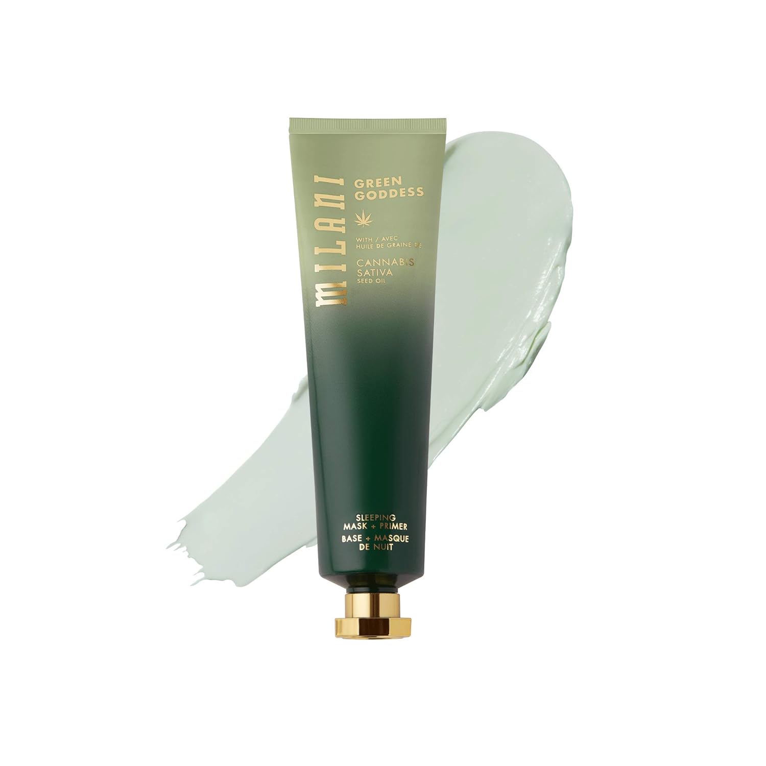 Milani Green Goddess Sleeping Mask + Primer Base with Cannabis Sativa Seed Oil 60ml