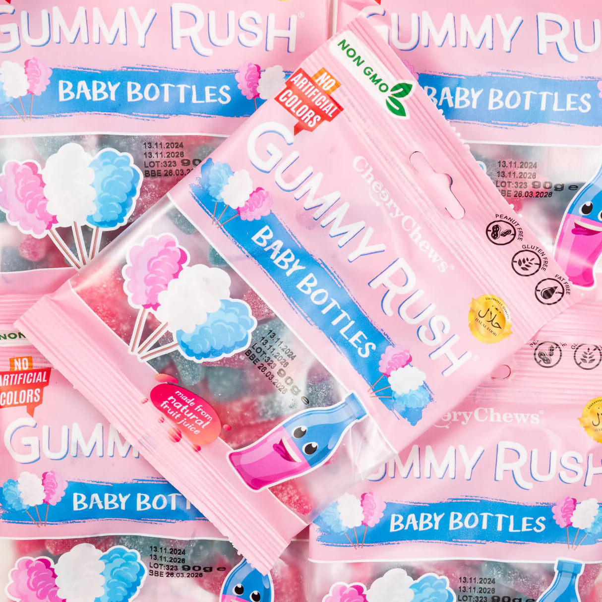 Gummy Rush 7 pouches x 20g- Baby Bottles