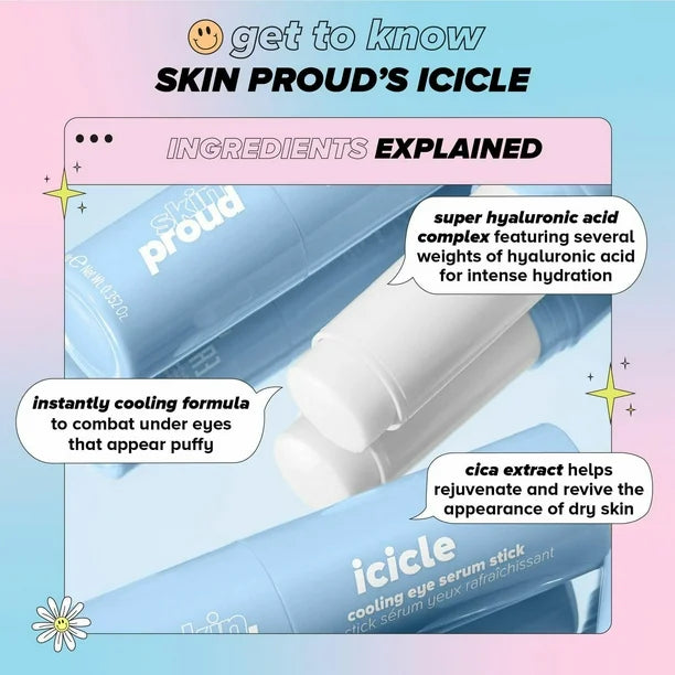 Lottie Skin Proud Icicle Cooling Eye Serum Stick 9g