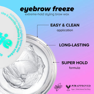 Lottie Eyebrow Freeze Extreme Hold Styling Brow Wax 6g  - Clear