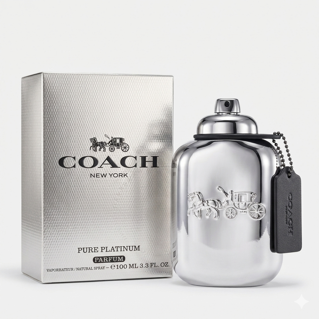 Coach New York Pure Platinum 100ml Parfum Men