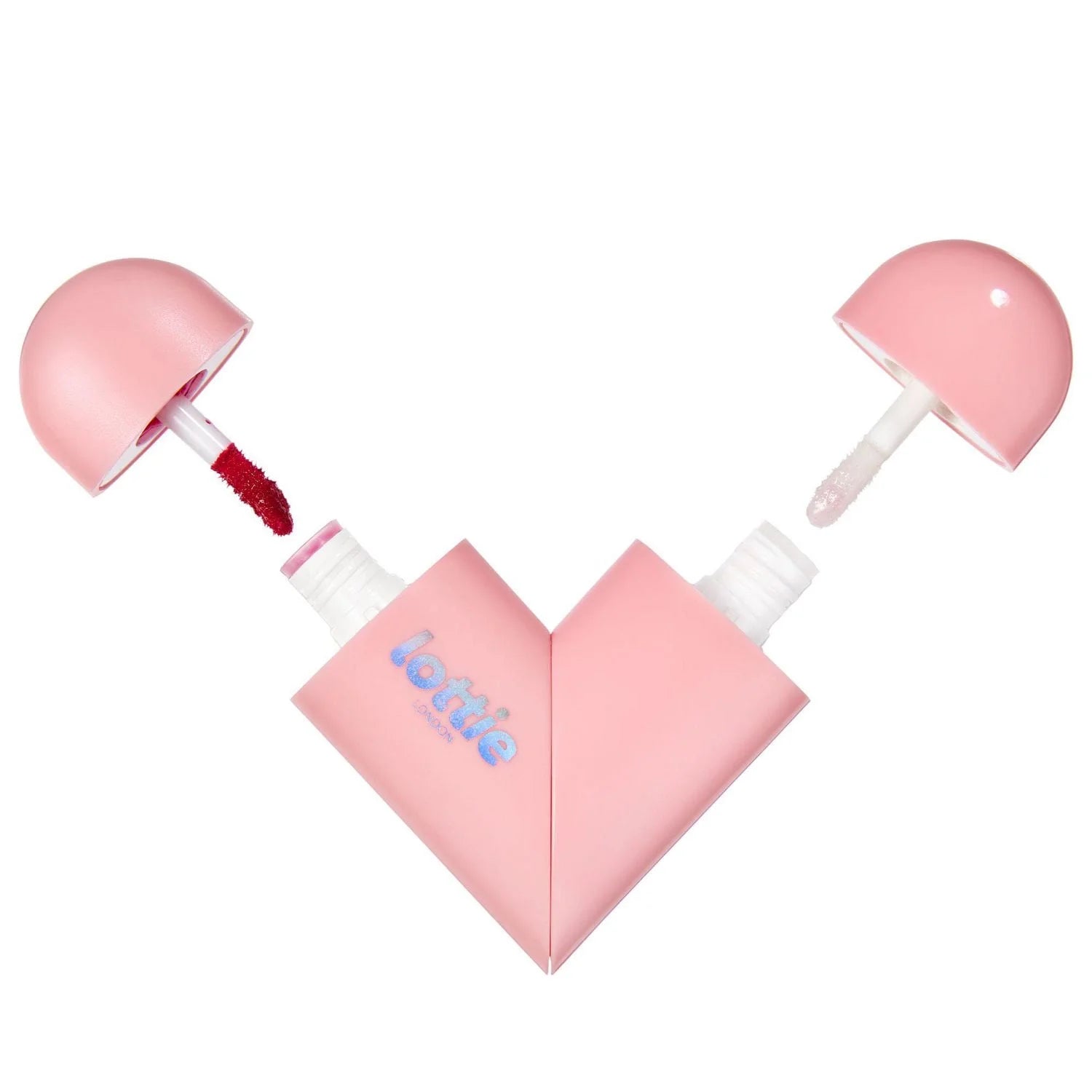 Lottie Twisted Heart Lip Tint & Lipgloss Duo 2X 2.05g - Love Glaze