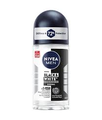 Nivea Men Black & White Invisible Original 72H Protection Roll On Deodorant 50ml
