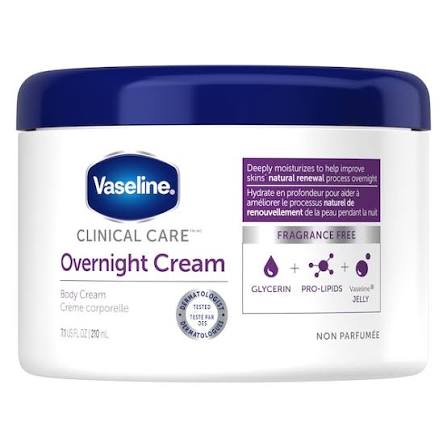 Vaseline Clinical Care Overnight Body Cream 210ml