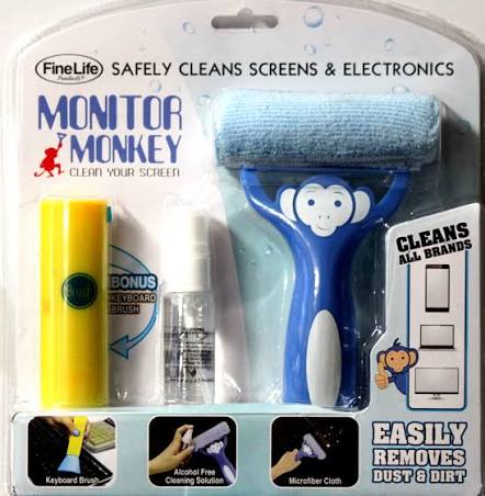 Fine Life Monitor Monkey Cleans Screens & Electronic Set