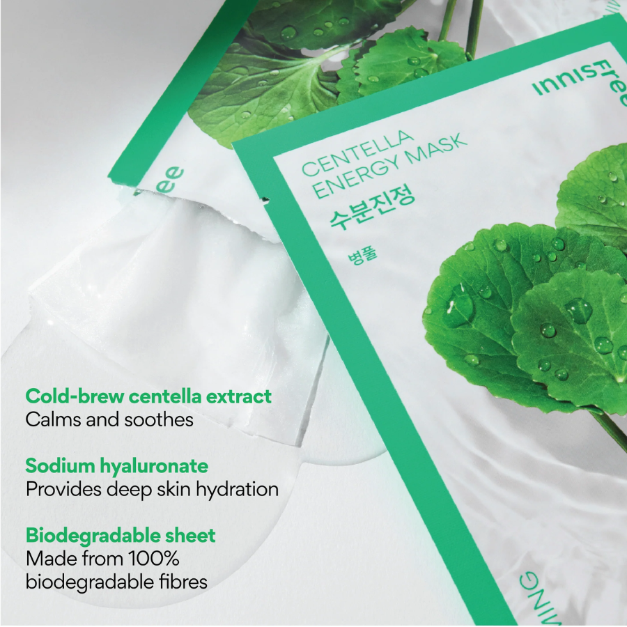 Innisfree Energy Sheet Mask - Centella  (1 sheet)