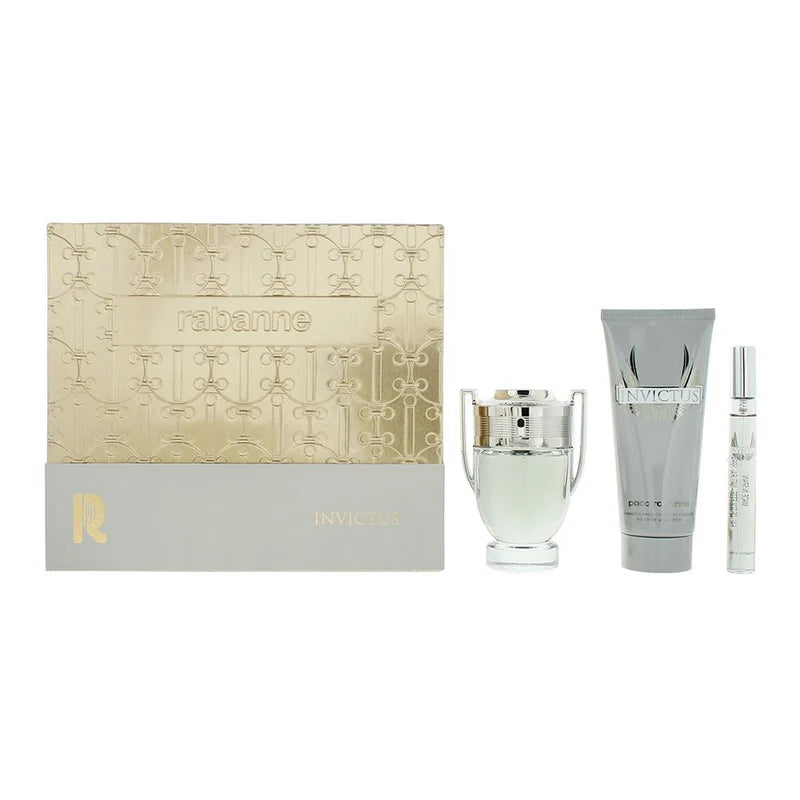 Paco Rabanne Invictus 3pc Set 50ml Edt Men