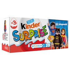 Kinder Surprise Egg Milk Chocolate 60g (3 Eggs x 20g) Playmobil