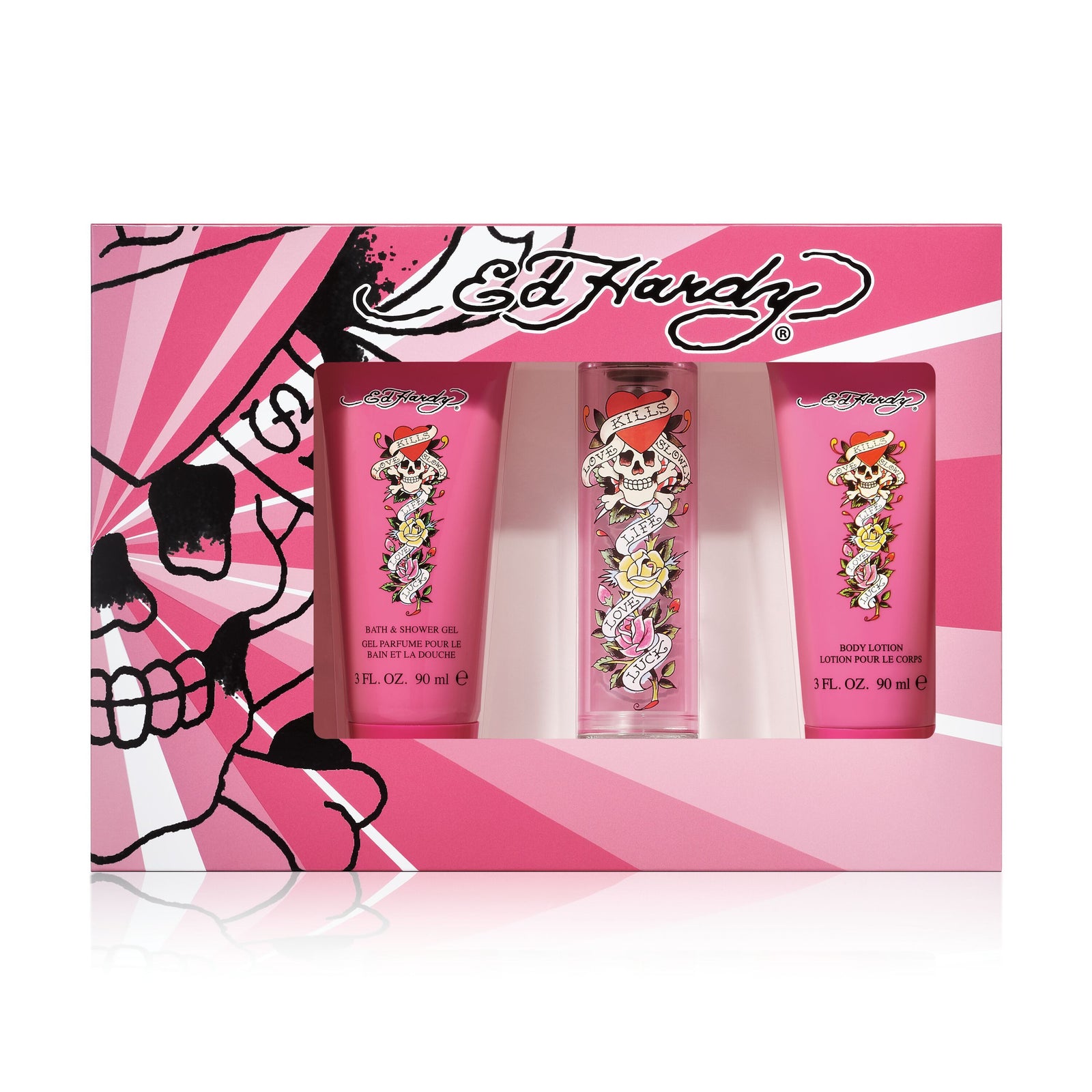 Ed Hardy Love Kills Slowly 3pc Set 30ml EDP Women