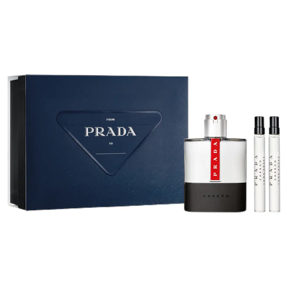 Prada Luna Rossa Carbon 3pc Set 100ml Edt Men