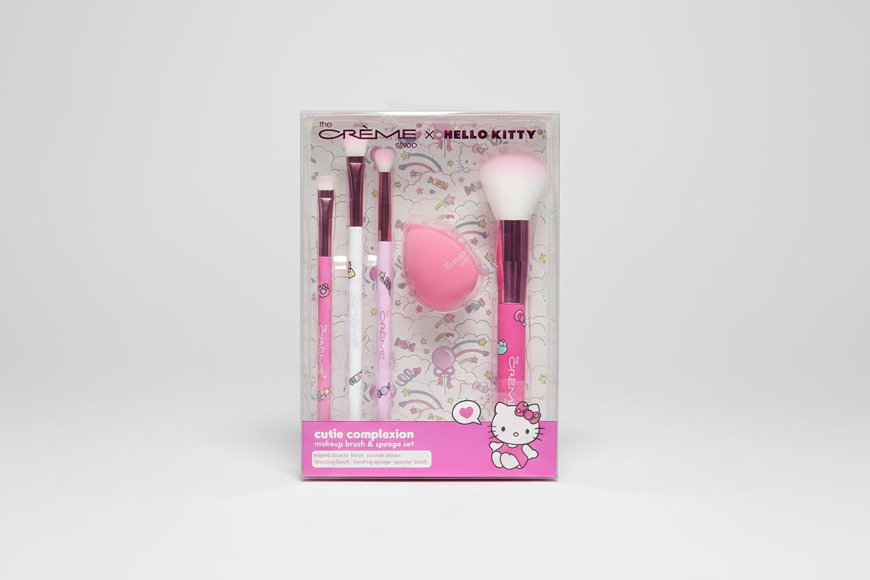 The Creme Shop Hello Kitty Cutie Complexion Maker Brush & Sponge Set (Set of 5)