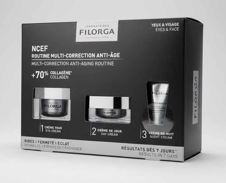 Filorga NCEF Multi-Correction Anti-Aging Routine + 70% Collagen (3 Piece Set)
