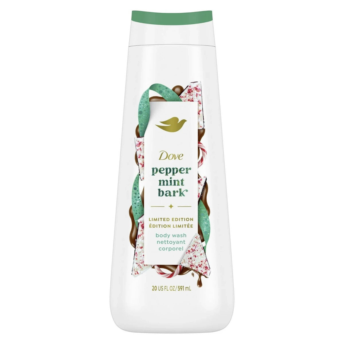 Dove Pepper mint Bark Limited Edition Body Wash 591ml