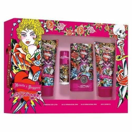 Ed Hardy Hearts and Daggers 4pc Set 50ml EDP Women