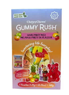 Gummy Rush 7 pouches x 20g - Sour Party Mix