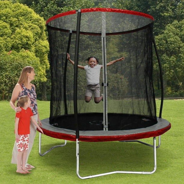 Trainor Sports 8-ft Trampoline with Enclosure (CURBSIDE PICK UP ONLY)