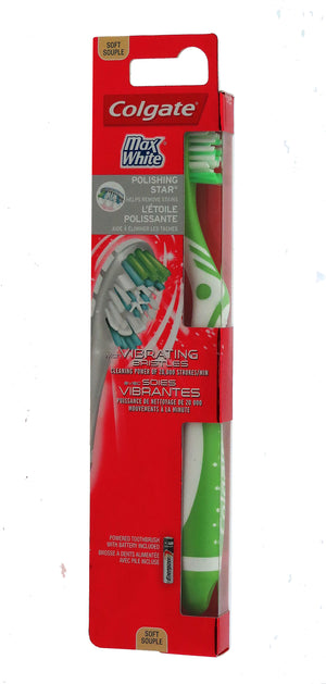 Colgate Max White Powered Toothbrush With Vibrating Bristles Soft